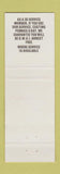 Matchbook Cover - 3D Service Cheyenne WY RED