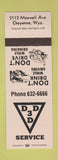 Matchbook Cover - 3D Service Cheyenne WY PEACH