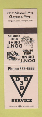 Matchbook Cover - 3D Service Cheyenne WY PEACH