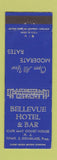 Matchbook Cover - Bellevue Hotel Bar Cape May Court House NJ