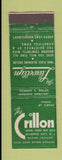 Matchbook Cover - The Crillon Atlantic City NJ