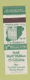 Matchbook Cover - Hotel Walt Whitman Camden NJ