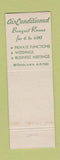 Matchbook Cover - Hotel Walt Whitman Camden NJ