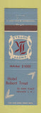 Matchbook Cover - Hotel Robert Treat Newark NJ