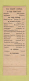Matchbook Cover - Hotel Robert Treat Newark NJ