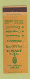 Matchbook Cover - Conant Hotel Omaha NE #1 YELLOW