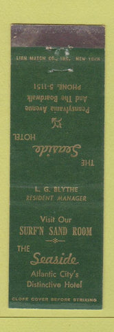 Matchbook Cover - Surf n Sand Room Seaside Hotel Atlantic City NJ WEAR