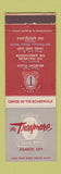 Matchbook Cover - The Traymore Hotel Atlantic City NJ