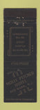 Matchbook Cover - Molly Pitcher Hotel Red Bank NJ BLACK