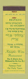 Matchbook Cover - Adelphi Witte Restaurant Wildwood By the Sea NJ