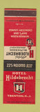 Matchbook Cover - Hotel Hildebrecht Trenton NJ