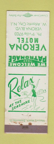 Matchbook Cover - Veron Motel Atlantic City NJ girlie WEAR