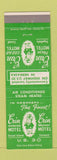 Matchbook Cover - Erin Motels Ogallala Cozad Grand Island Fremont NE