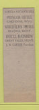 Matchbook Cover - Carter Hotel Hastings NE