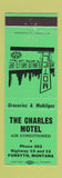 Matchbook Cover - Charles Motel Forsyth MT low phone # GREEN