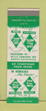Matchbook Cover - Erin Motels Ogallala Cozad Grand Island Fremont NE