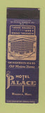 Matchbook Cover - Hotel Palace Missoula MT
