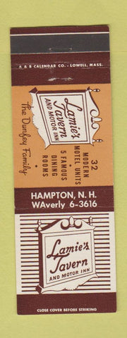 Matchbook Cover - Lamie's Tavern Hampton NH