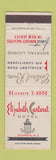 Matchbook Cover - Elizabeth Carteret Hotel Elizabeth NJ