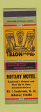 Matchbook Cover - Rotary Motel Seabrook NH
