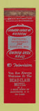 Matchbook Cover - Beau Clair Motel Manchester NH RED WEAR