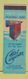 Matchbook Cover - Hotel Carpenter Manchester NH