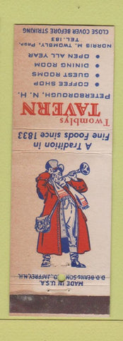 Matchbook Cover - Twomblys Tavern Peterborough NH WEAR low phone #