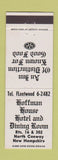 Matchbook Cover - Hoffman House Hotel North Conway NH