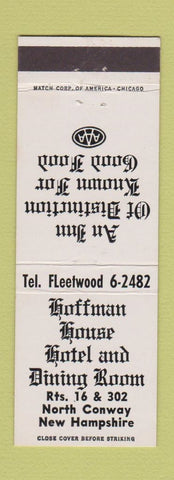 Matchbook Cover - Hoffman House Hotel North Conway NH