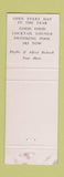 Matchbook Cover - Fitzwilliam Inn NH