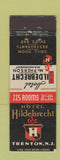 Matchbook Cover - Hotel Hildebrecht Trenton NJ