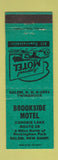 Matchbook Cover - Brookside Motel Salem NH GREEN