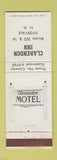 Matchbook Cover - Clarendon Inn Intervale NH