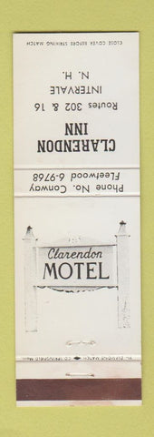 Matchbook Cover - Clarendon Inn Intervale NH