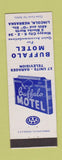 Matchbook Cover - Buffalo Motel Lincoln NE WHITE