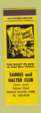 Matchbook Cover - Saddle and Halter Club Grand Island NE