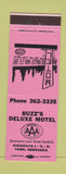 Matchbook Cover - Buzz's Deluxe Motel York NE