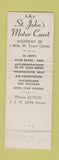 Matchbook Cover - St John's Motor Court Kearney NE