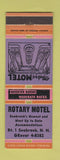 Matchbook Cover - Rotary Motel Seabrook NH