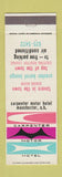 Matchbook Cover - Carpenter Motor Hotel Manchster NH