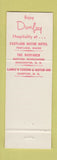 Matchbook Cover - Carpenter Motor Hotel Manchster NH