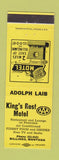 Matchbook Cover - King's Rest Motel Billings MT YELLOW