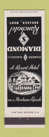Matchbook Cover - Diamond S Ranchotel Boulder MT