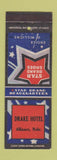 Matchbook Cover - Drake Hotel Alliance NE Star Brand Shoes