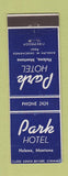 Matchbook Cover - Park Hotel Helena MT low phone #