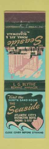 Matchbook Cover - The Seaside Hotel Atlantic City NJ