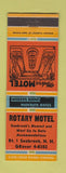 Matchbook Cover - Rotary Motel Seabrook NH