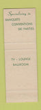 Matchbook Cover - Presidential Inn Conway NH