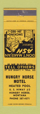 Matchbook Cover - Hungry Horse Motel Hungry Horse MT