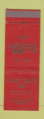 Matchbook Cover - Stage Coach Inn West Yellowstone MT